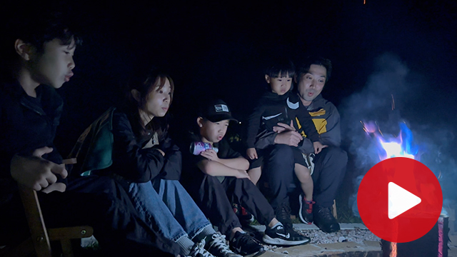 国花苑キャンプ場で過ごす夜